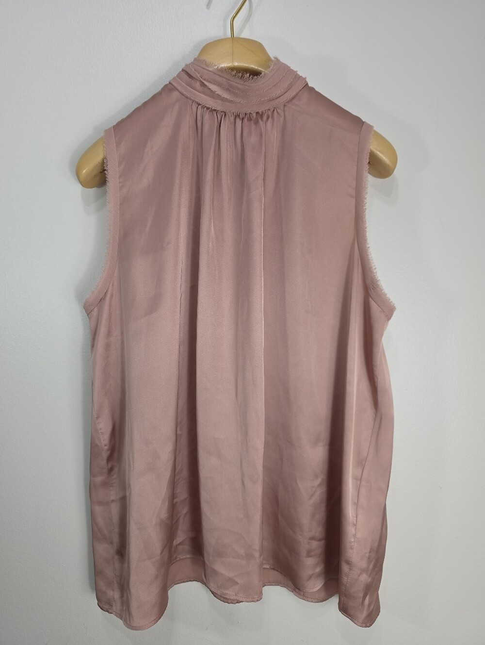 Zara Sleeveless High-Neck Camisole in Dusty Rose
